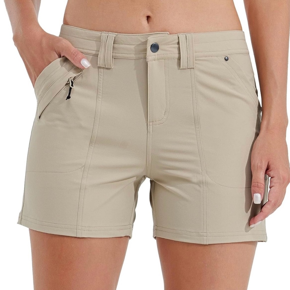Willit Women's Golf Hiking Shorts Quick Dry Athletic Casual Summer Shorts size 6